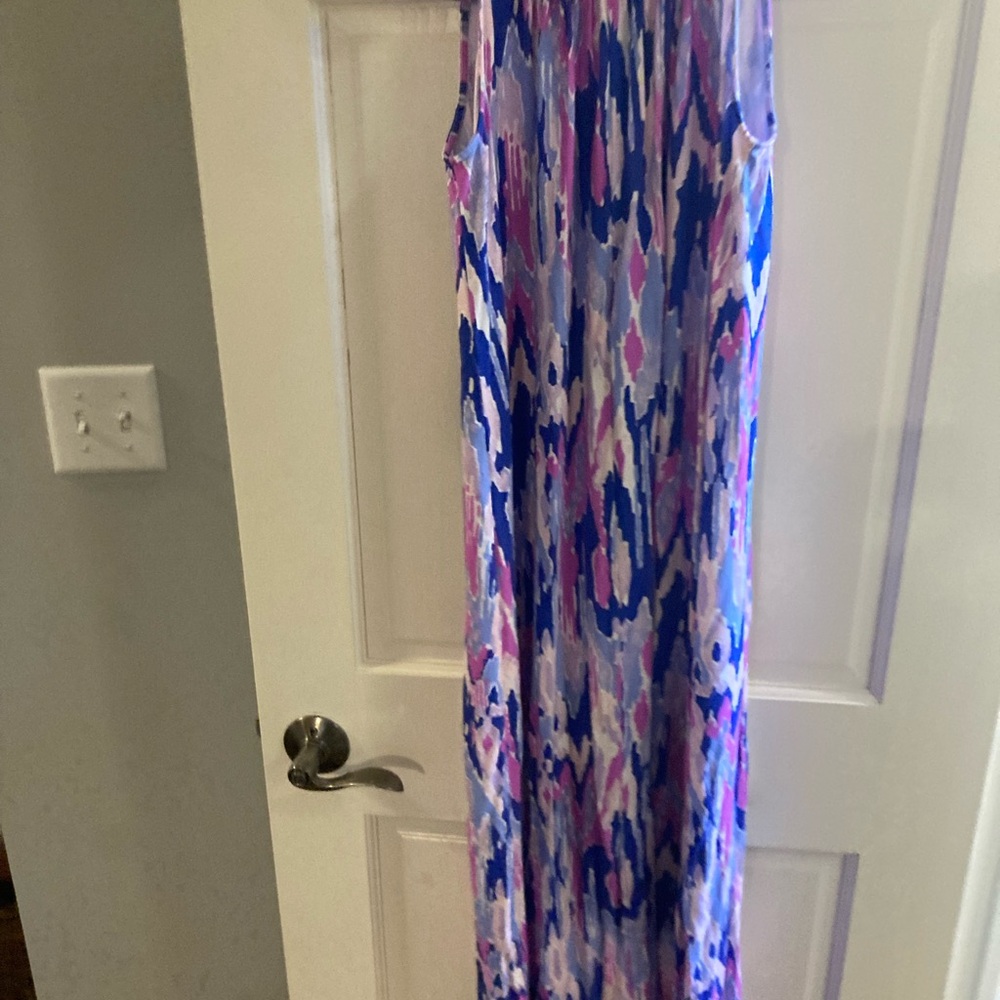Lilly Pulitzer Blue and Pink Patterned Dress - Picture 4 of 5